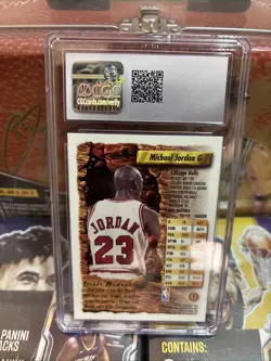1993-94 Topps Finest Michael Jordan #1 HOF nc5 CGC NEAR MINT 7! G.O.A.T.!🔥 - Image 2