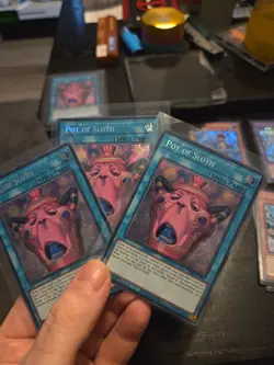 Pot of Sloth CORI Yu-gi-oh Secret Rare 1st Edition. Set Of 3 Mint - Image 1