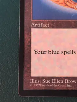 MTG Sapphire Medallion Tempest Rare Old Border Blue Artifact LP/NM - Image 4