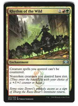 Rhythm of the Wild 201 Uncommon Ravnica Allegiance Magic: The Gathering LP - Image 1