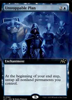 Unstoppable Plan (Extended Art) 382 Rare Aetherdrift Magic: The Gathering LP - Image 1