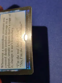 Impostor Syndrome (Extended Art) FOIL - MTG Magic Spiderman - Crimped Misprint - Image 2
