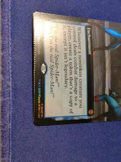 Impostor Syndrome (Extended Art) FOIL - MTG Magic Spiderman - Crimped Misprint - Image 3