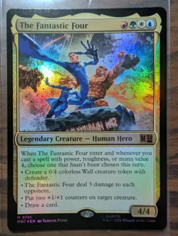 The Fantastic Four Commander: Marvel Super Heroes Foil 741 MTG NM - Image 1