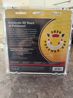 Pokemon TCG Pokemon Day 2026 Collection Box *Sealed in Acrylic Case* *BRAND NEW* - Image 2