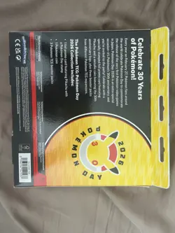 Pokemon TCG Pokemon Day 2026 Collection Box Pikachu Promo Coin 3 Boosters SEALED - Image 2