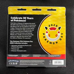 Pikachu Pokemon TCG Pokemon Day 2026 Collection 30th Anniversary Box Sealed - Image 2