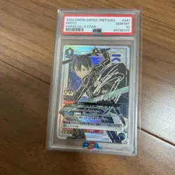 PSA 10 Union Arena SAO Kirito Parallel 3 Star SAO-1-041 Sword Art Online Signed - Image 1