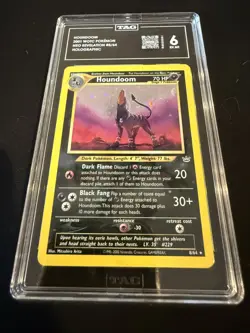 Houndoom 08/64 Neo Revelation Holo 2001 TAG 6 EX MT - Image 1