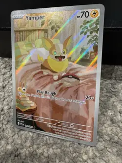 Pokemon Card Yamper 099/094 Mega Illustration Rare Phantasmal Flames Near Mint - Image 3