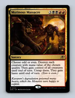 Mutinous Massacre Edge of Eternities Non-Foil MTG NM - Image 1