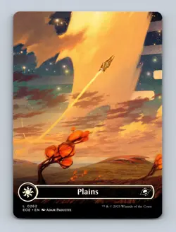 Plains (0262) (Borderless) Edge of Eternities Non-Foil MTG NM - Image 1
