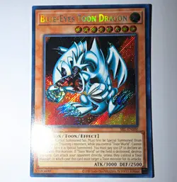 Konami Yu-Gi-Oh! Blue-Eyes Toon Dragon SRL-EN000 Secret Rare Holo Unlimited - Image 1