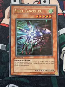 USA Seller Yugioh Spell Canceller MFC-020 Ultra Rare 1st Edition LP - Image 1