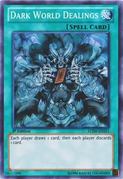 Dark World Dealings - LCJW-EN251 - Super Rare - 1st Edition - Lightly Played - Image 1
