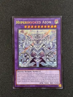Yugioh! 1x Hyperinvoked Aeon CORI-EN033 Secret Rare 1st Ed NM - Image 1