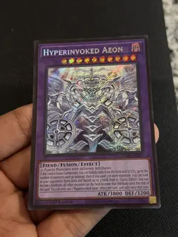 Yugioh! 1x Hyperinvoked Aeon CORI-EN033 Secret Rare 1st Ed NM - Image 3