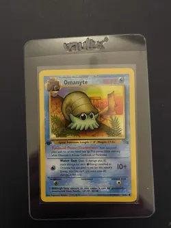 Pokemon TCG Omanyte Fossil 1st Edition Common Card 52/62 Near Mint - Image 1