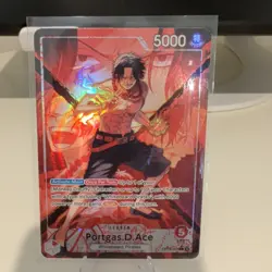 Op16-001 Portgas D Ace Leader Alt Art One Piece - Image 1