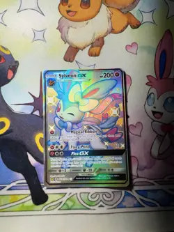 Pokemon TCG Sylveon GX Full Art SV76/SV94 Hidden Fates Shiny Vault - Image 1