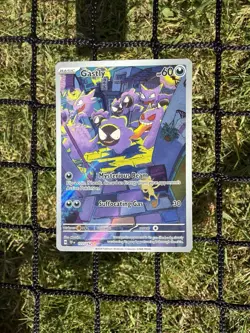 Pokemon Temporal Forces Holo Full Art Card Gastly 177/162 - Image 1