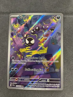 Pokemon Gastly 177/162 Temporal Forces Full Art Illustration Secret Rare Card NM - Image 1