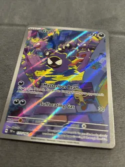 Pokemon Gastly 177/162 Temporal Forces Full Art Illustration Secret Rare Card NM - Image 2
