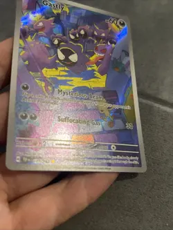 Pokemon Gastly 177/162 Temporal Forces Full Art Illustration Secret Rare Card NM - Image 4