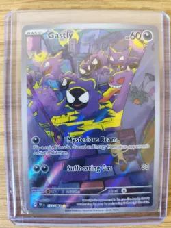Pokemon TCG Gastly Full Art Card 177/162 Temporal Forces Pack Fresh - Image 1
