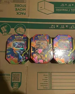 Pokemon TCG Mega Charizard X & Y ex Tins Set 2026 - SEALED LOT OF 3 SHIPS FAST - Image 1