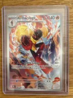 Pokemon TCG Armarouge 086/084 Illustration Rare Pitch Black - Image 1