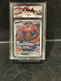 Yveltal 205/182 SV Paradox Rift Illustration Rare Holo Pokemon TCG ACE 10 - Image 1