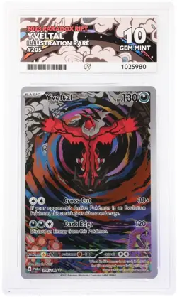 Yveltal 205/182 Illustration Rare Pokemon TCG Paradox Rift Ace 10 - Image 1