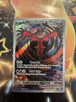 Pokemon TCG Yveltal Illustration Rare Card Paradox Rift 205/182 - Image 1