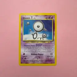 Unown B 39/64 LP Neo Revelation Vintage WOTC 2000 Pokemon Card TCG English - Image 1