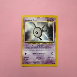 Unown K 58/64 LP Neo Revelation Pokemon Card Unlimited English Vintage 2000 TCG - Image 1