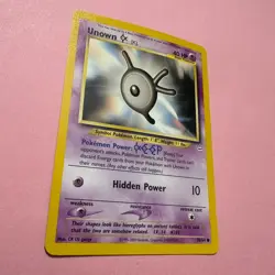 Unown K 58/64 LP Neo Revelation Pokemon Card Unlimited English Vintage 2000 TCG - Image 3