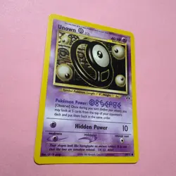 Unown O 69/75 NM Common Neo Discovery WOTC Vintage Pokemon Card English TCG - Image 3