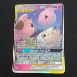 Pokemon TCG Togepi & Cleffa & Igglybuff GX 143/236 TAG TEAM Holo 240 HP - Image 1