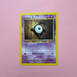 Unown E 67/75 NM Neo Discovery Pokemon Card Original WOTC TCG English Vintage - Image 1