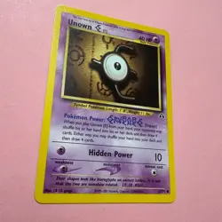 Unown E 67/75 NM Neo Discovery Pokemon Card Original WOTC TCG English Vintage - Image 3