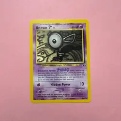 Unown F 48/75 NM Neo Discovery WOTC Vintage Pokemon Card English 2001 Uncommon - Image 1
