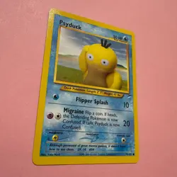 Psyduck 79/105 NM Neo Destiny Pokemon Card Yuka Morii Vintage WOTC English 2000 - Image 3