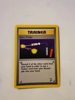 ITEM FINDER 103/130 RARE BASE SET 2 POKEMON LIGHTLY PLAYED - Image 1