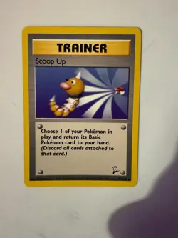 SCOOP UP 107/130 RARE BASE SET 2 POKEMON LIGHTLY PLAYED - Image 1
