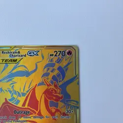 Pokemon TCG Reshiram Charizard GX Sun Moon SM247 Holo Promo Jumbo Card - Image 3