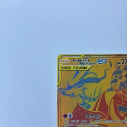 Pokemon TCG Reshiram Charizard GX Sun Moon SM247 Holo Promo Jumbo Card - Image 4