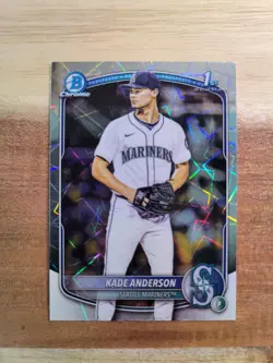 Topps 2025/2026 Bowman Chrome Mariners Kade Anderson 1st Bowman 2-Card Lot - Image 2