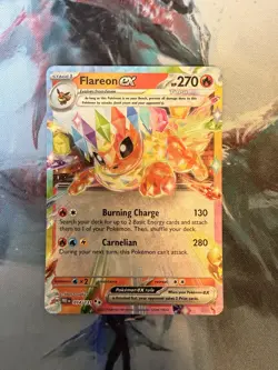 Flareon EX 014/131 Prismatic Evolutions Double Rare Holo Card Pokemon TCG - Image 1