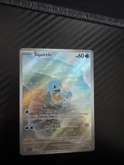 Pokemon Squirtle TCG Holo Card 170/165 Scarlet Violet 151 Illustration Rare - Image 1